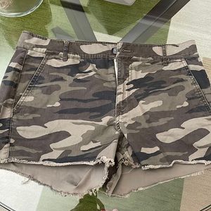 Camo summer Express shorts. Stretchy material. Size 8 - no longer fit me.